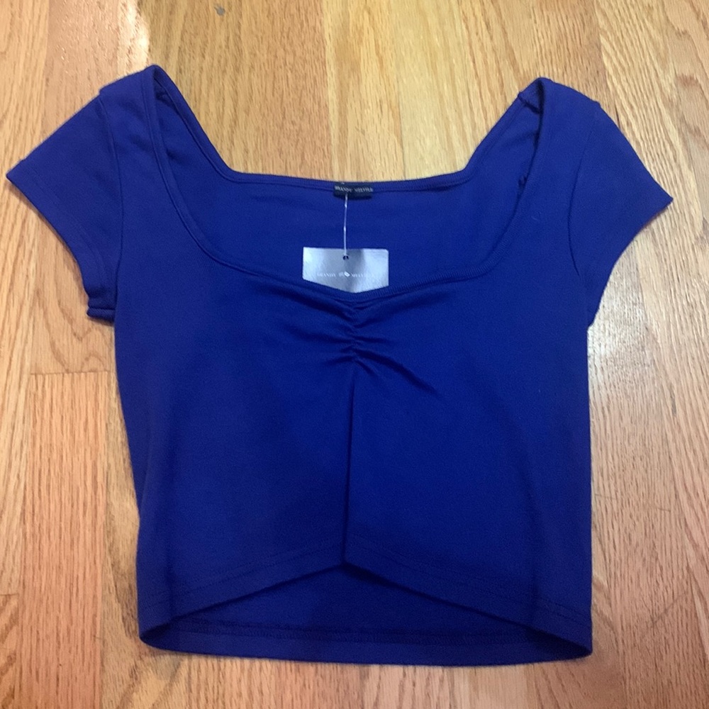 Blue crop top, One Size fits all